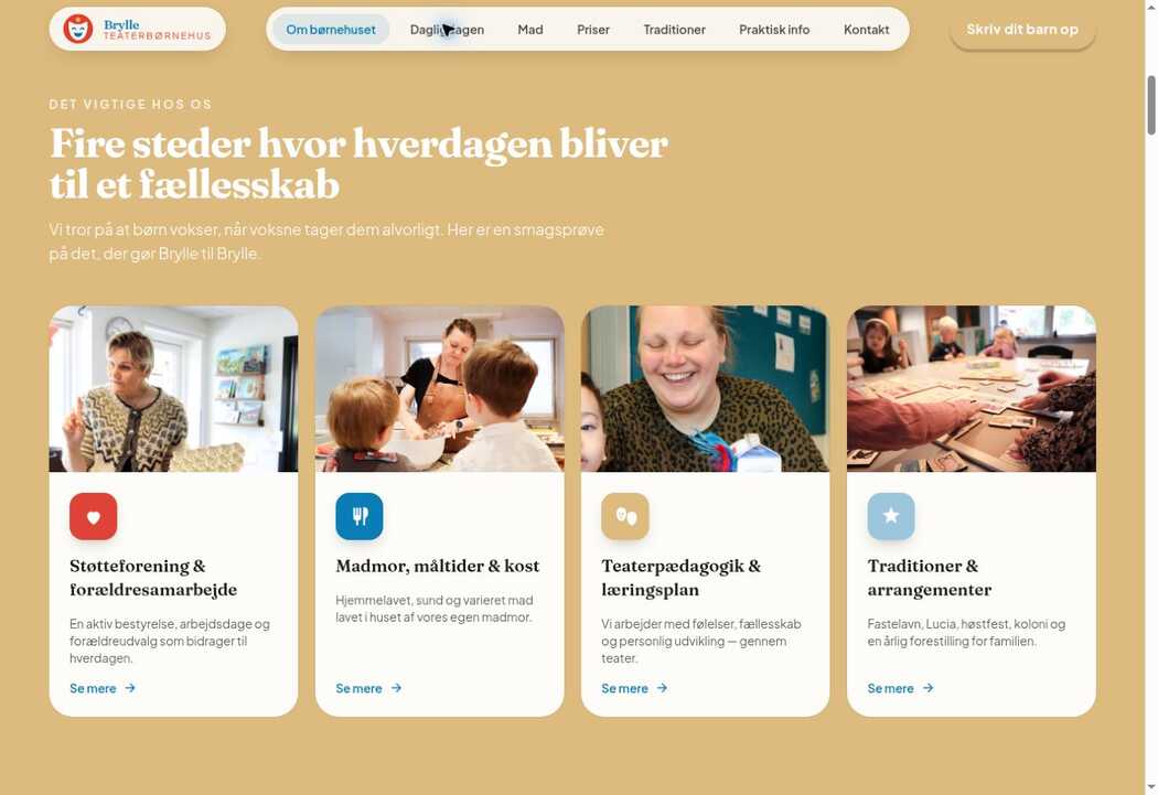 Brylle Teaterbørnehus, skærmbillede 2